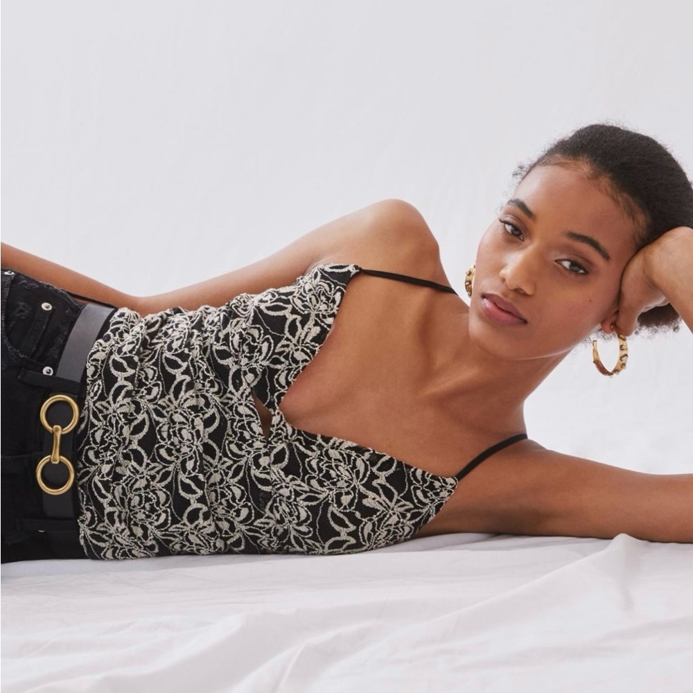 NWT Anthropologie DOLAN Left Coast Lace Cut-Out Tank